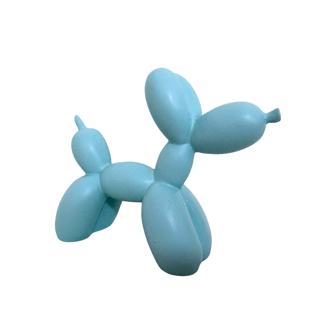 Hellblaue Ballonhund-Figur