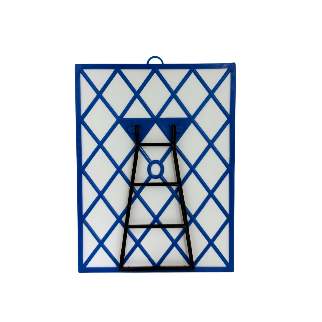 Leichter Wandspiegel in Blau