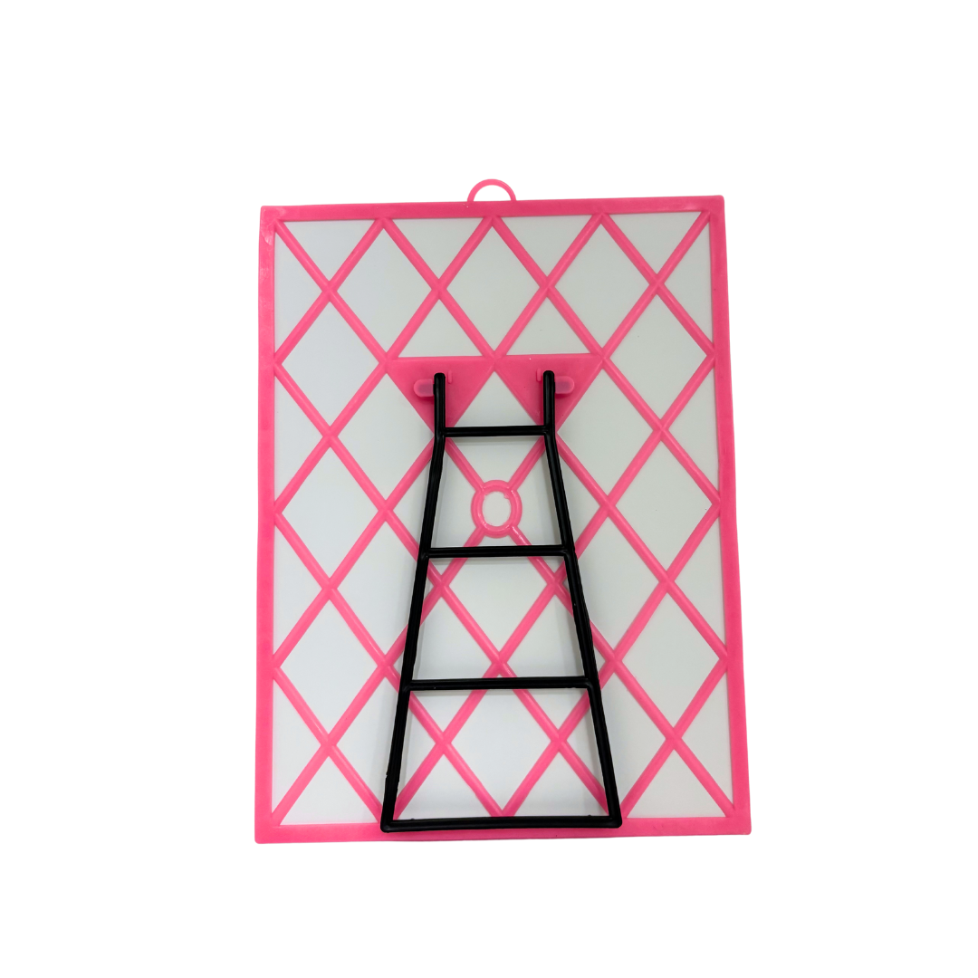 Leichter Wandspiegel in Rosa