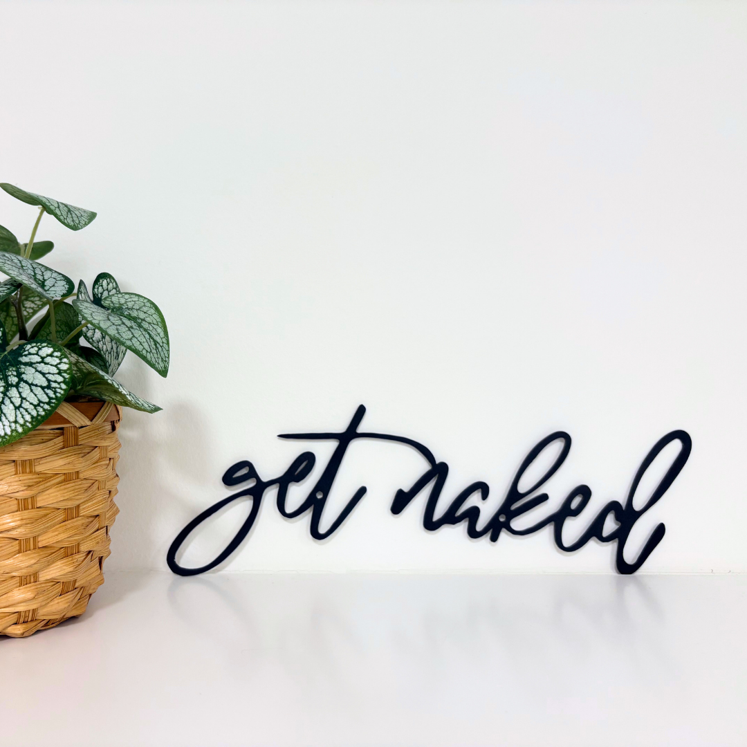Wandobjekt "get naked"