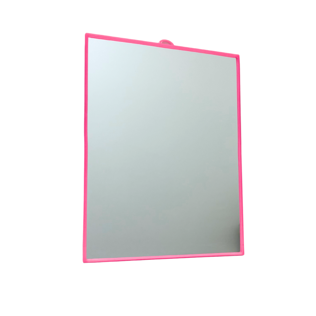 Leichter Wandspiegel in Rosa
