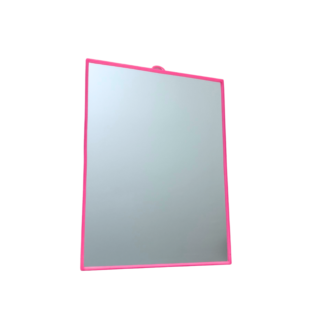 Leichter Wandspiegel in Rosa
