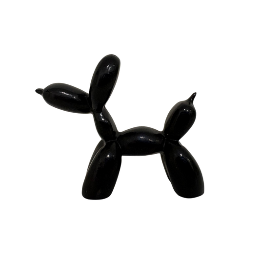 Schwarze Ballonhund-Figur