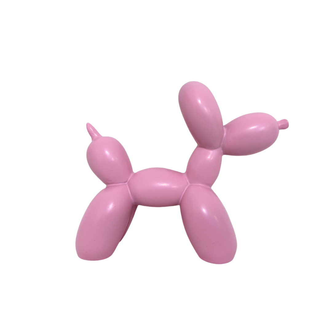 Rosa Ballonhund-Figur