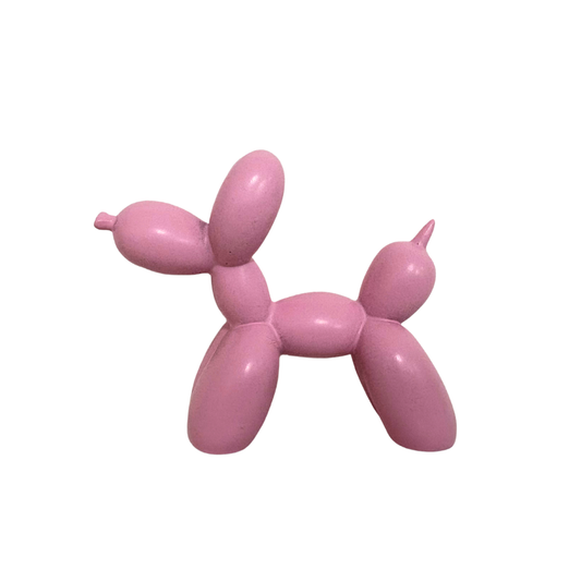 Rosa Ballonhund-Figur