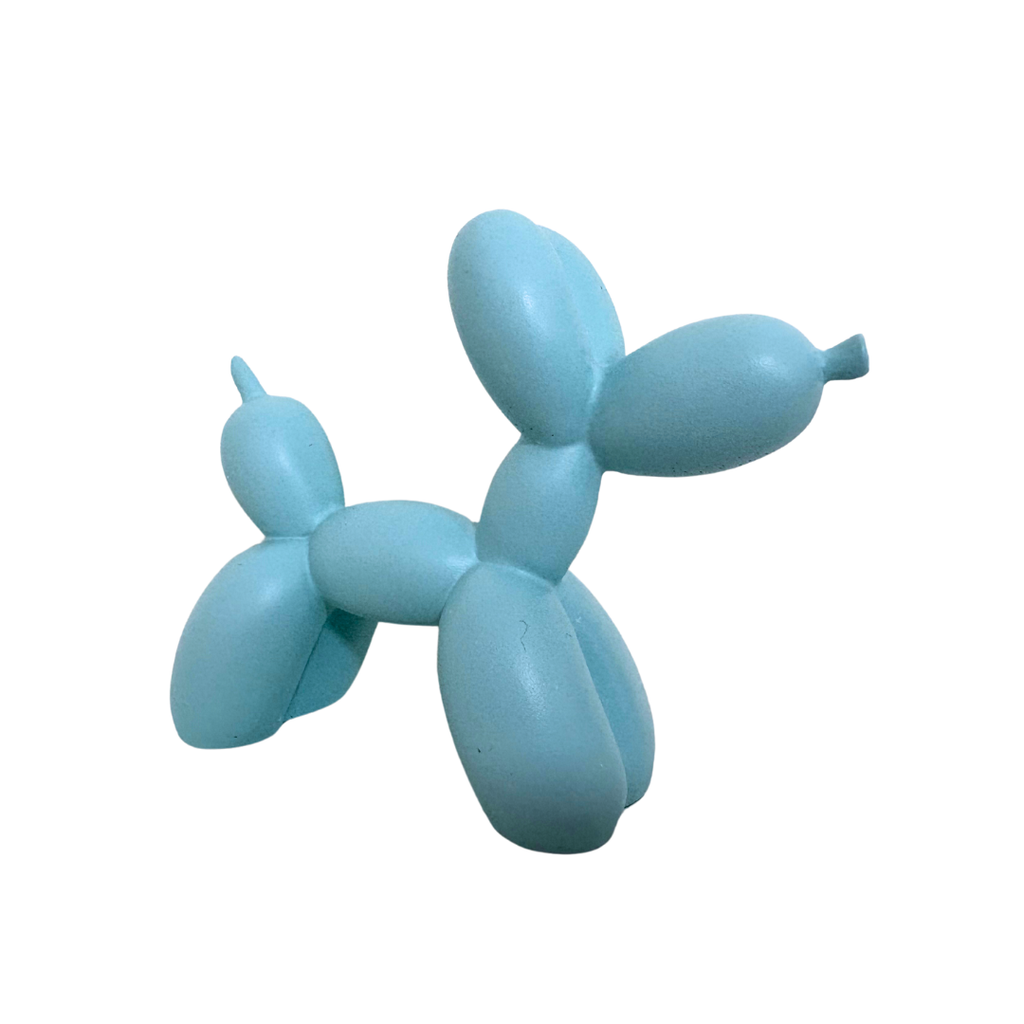 Hellblaue Ballonhund-Figur