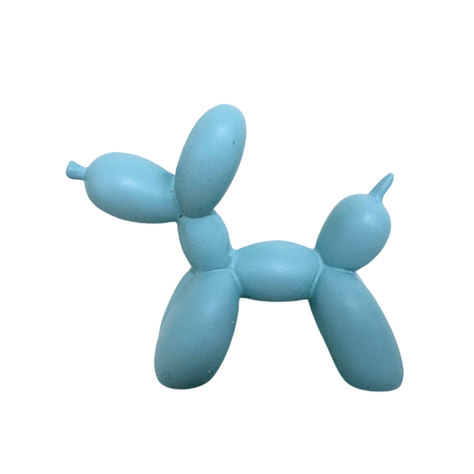 Hellblaue Ballonhund-Figur
