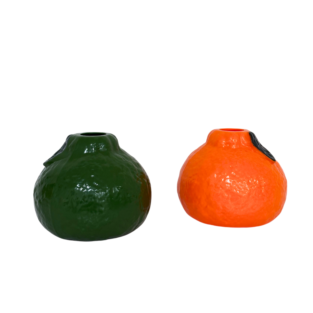 Zitrusvase in Orangenform