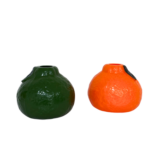 Zitrusvase in Orangenform