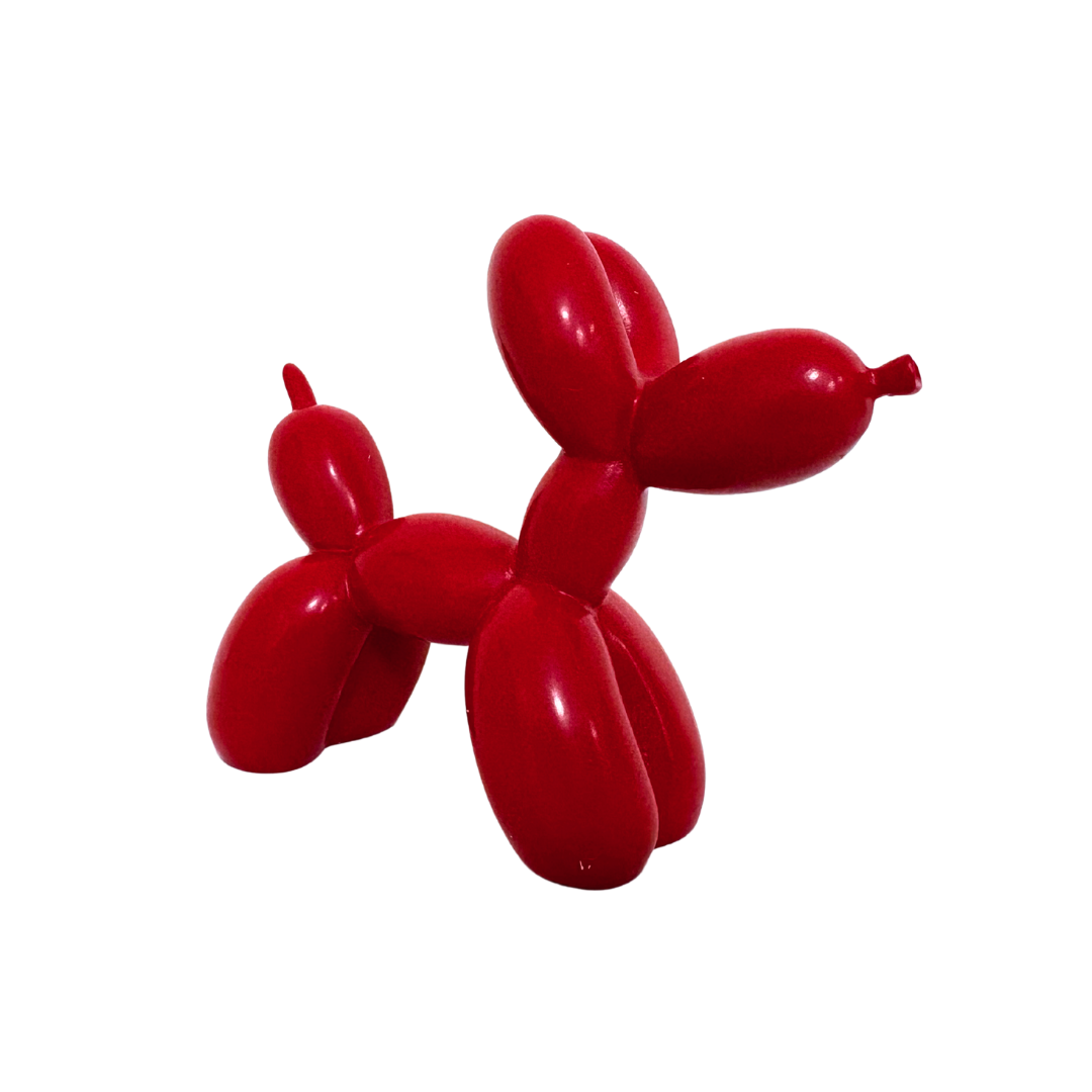 Rote Ballonhund-Figur