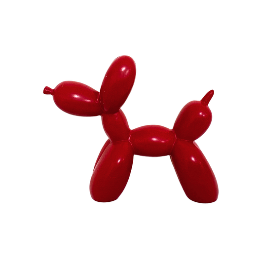 Rote Ballonhund-Figur
