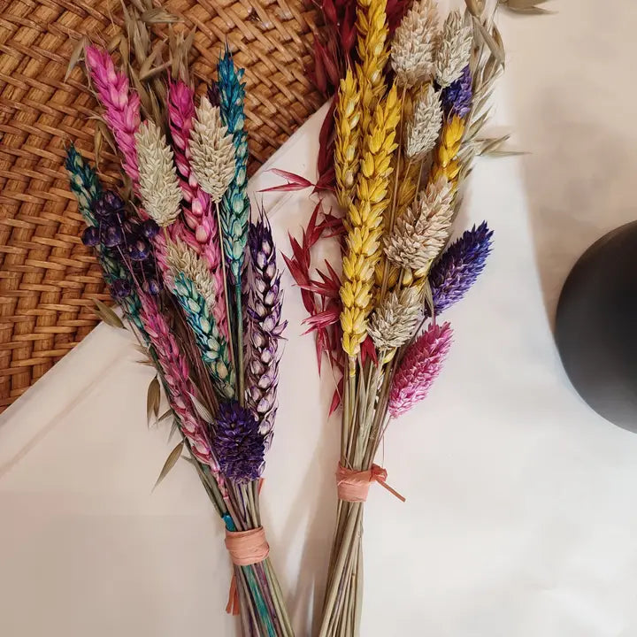 Bunter Trockenblumen-Strauß - Klein