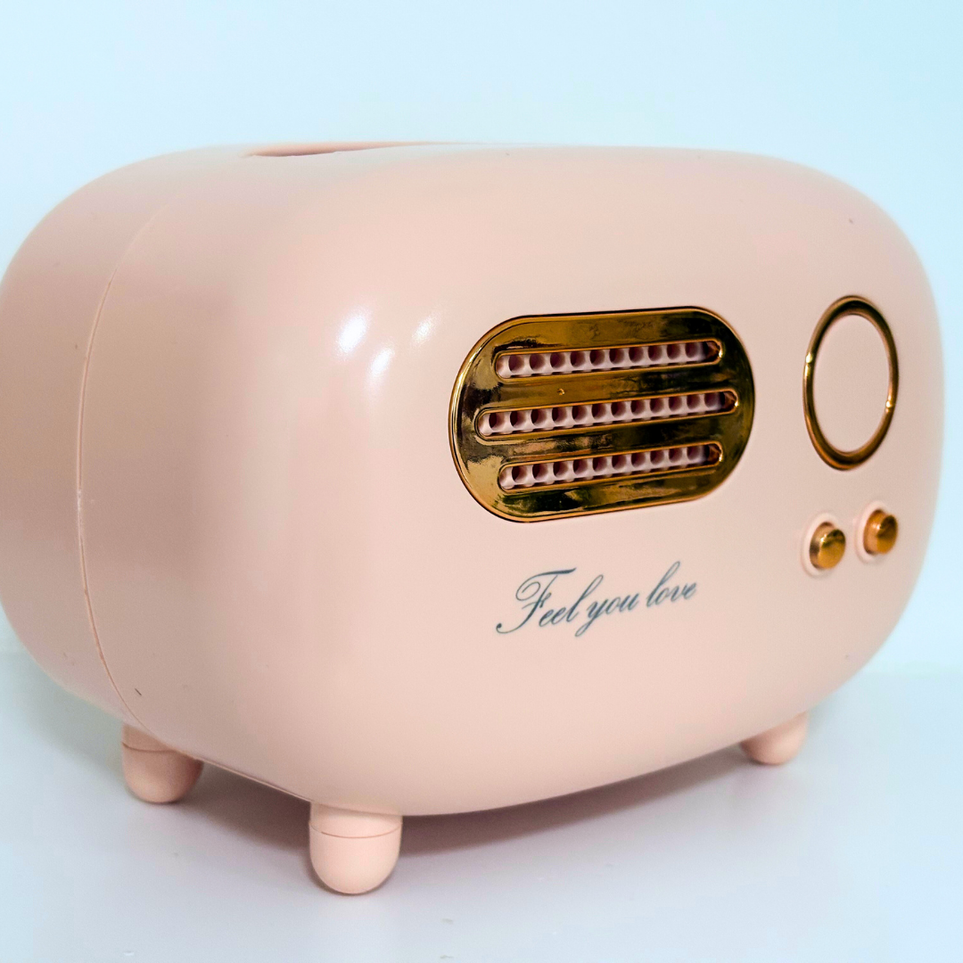 Retro Taschentuchspender in Rosa