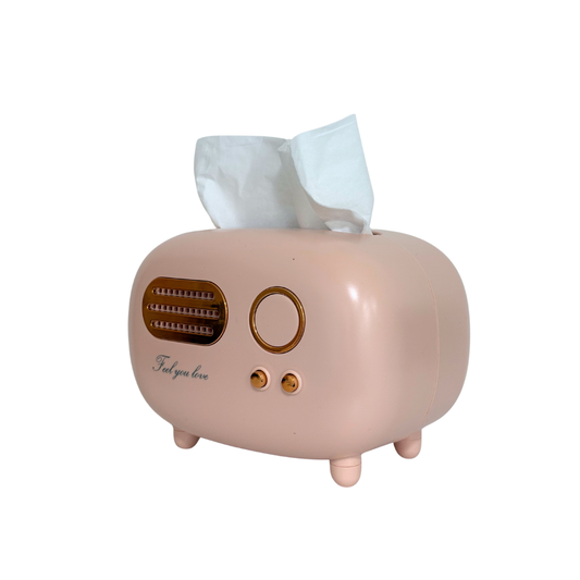 Retro Taschentuchspender in Rosa