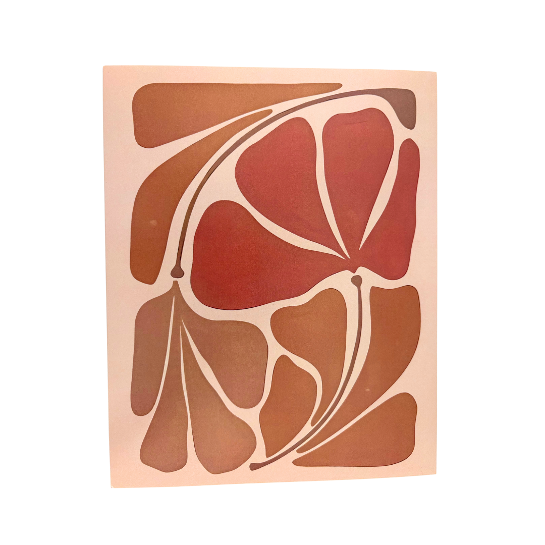 Abstrakter Boho Blumenprint