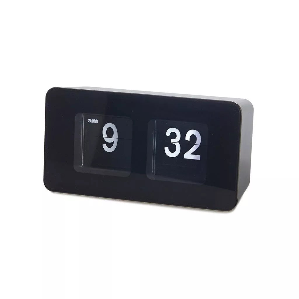 Tischuhr Flip Clock - Schwarz