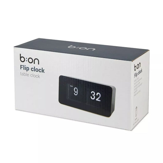 Tischuhr Flip Clock - Schwarz