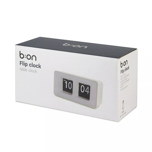 Tischuhr Flip Clock - Weiß