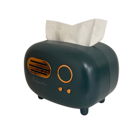 Retro Taschentuchspender in Grün