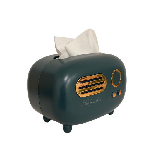 Retro Taschentuchspender in Grün