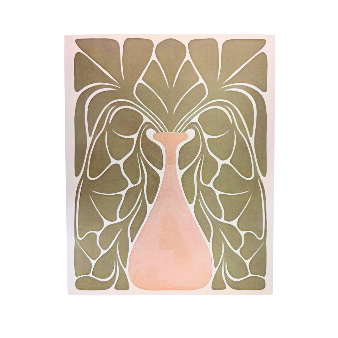 Abstrakter Boho Blumenprint