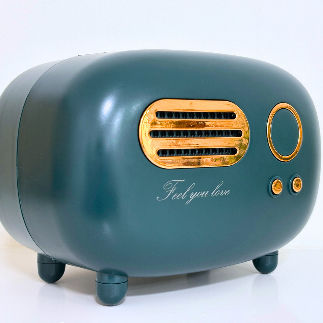 Retro Taschentuchspender in Grün