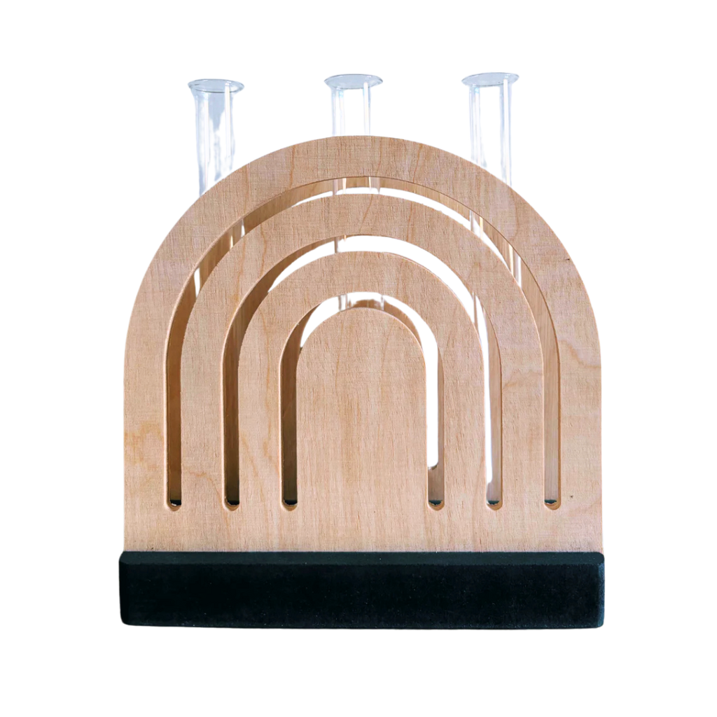 Regenbogenhalter mit 3 Vasen