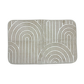 Beige Badematte mit Strukturmuster