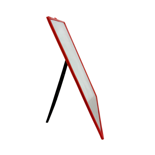 Leichter Wandspiegel in Rot