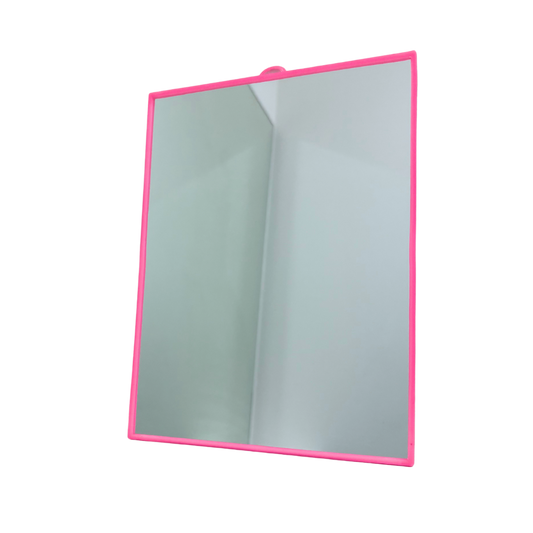 Leichter Wandspiegel in Rosa