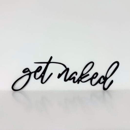 Wandobjekt "get naked"