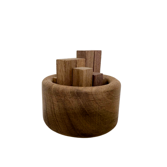 Walnussholz Diffusor mit Aromastäbchen