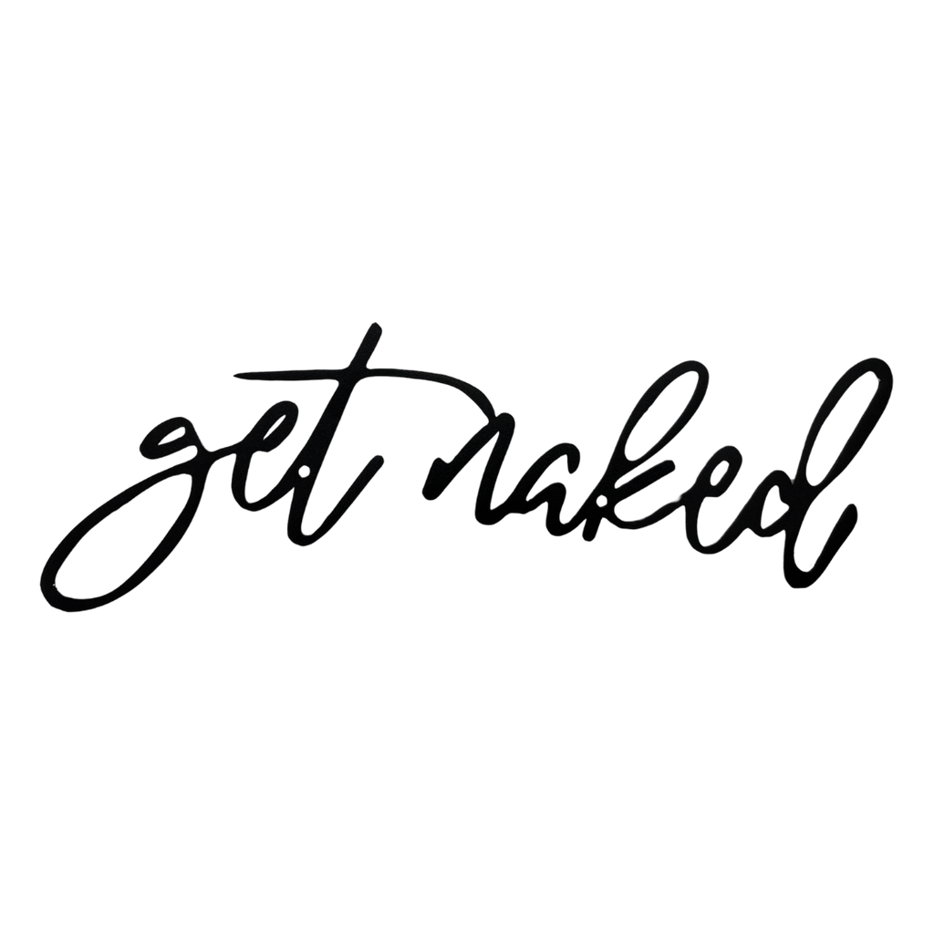 Wandobjekt "get naked"