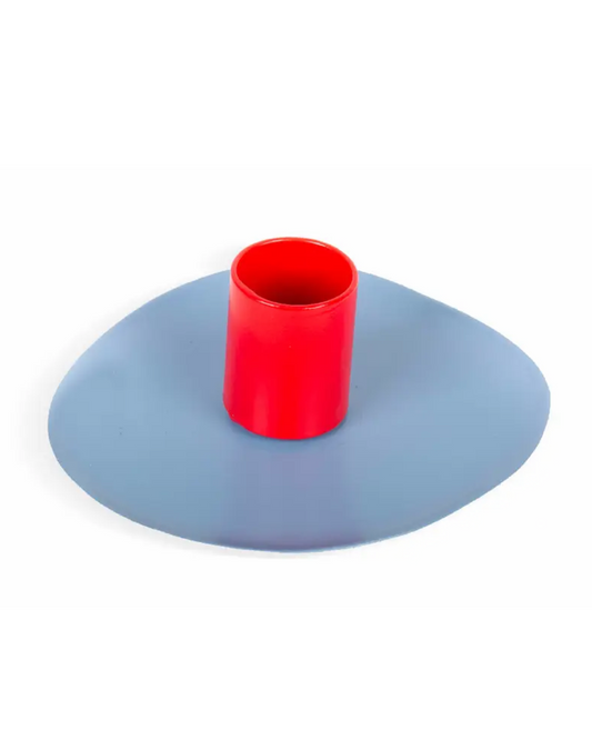 Blau-roter Kerzenhalter "Color Glow"