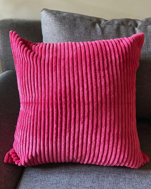 Pinker Kissenbezug Cozy Soft Rib